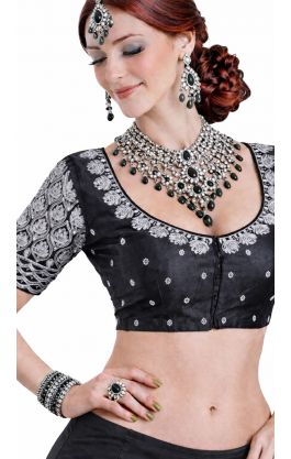 Luxusní vyšívané čoli černé L lc116