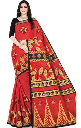 Bengálské bavlněné sárí vínové b2998