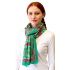 100% hedvábná šálka z pravého hedvábí zelená st2139